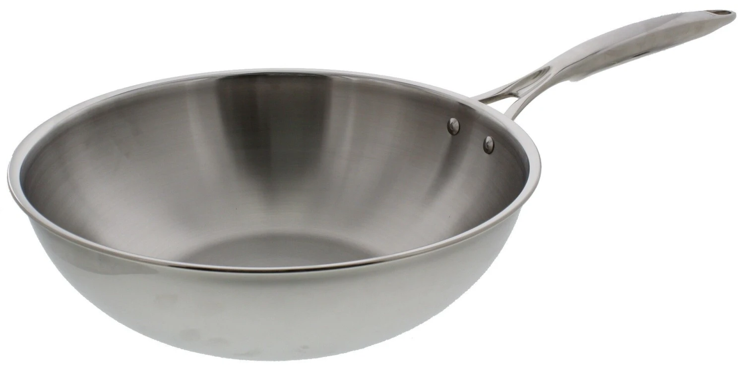 Cristel Castel'Pro Multiply Wok ø 30 Cm Rvs 1 Cristel Castel'Pro Multiply Wok ø 30 Cm Rvs