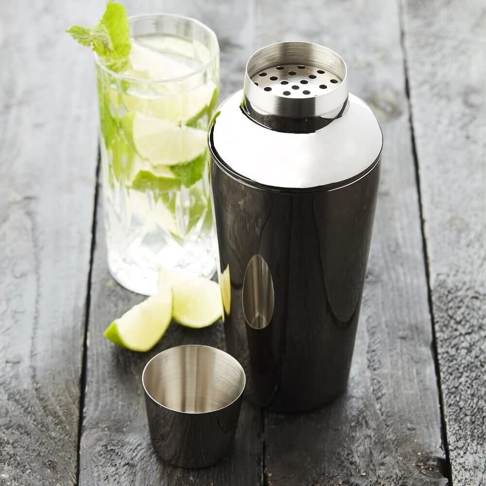 Point-Virgule Cobbler Shaker 750 Ml Rvs Zwart 2 Point-Virgule Cobbler Shaker 750 Ml Rvs Zwart - Afbeelding 2