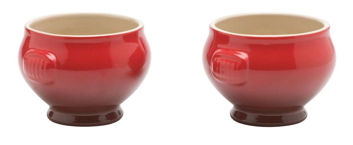 Le Creuset Soepkom ø 11 Cm Aardewerk Kersrood 2 Stuks 1 Le Creuset Soepkom ø 11 Cm Aardewerk Kersrood 2 Stuks