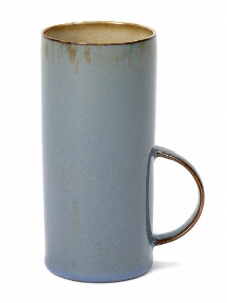 Serax Terres De Rêves Theekop Stone Ware ø 6 Cm H 13 Cm - Misty Grey/smokey Blue 1 Serax Terres De Rêves Theekop Stone Ware ø 6 Cm H 13 Cm - Misty Grey/smokey Blue