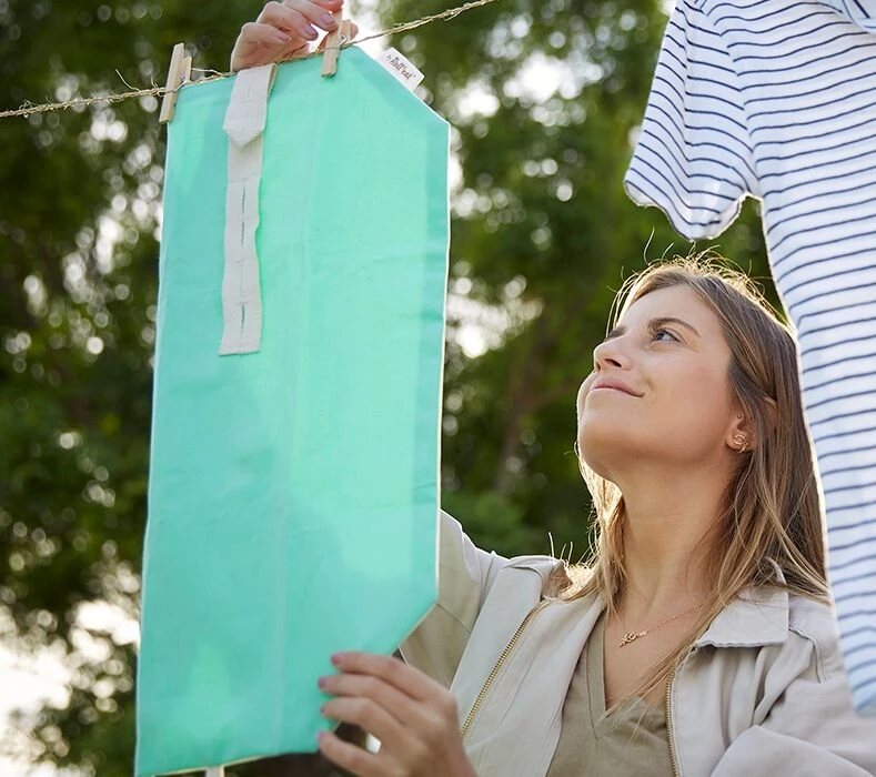 By Roll'eat Boc'n'Roll Bio Herbruikbaar Boterhamzakje 45 X 32 Cm Katoen Groen 3 By Roll'eat Boc'n'Roll Bio Herbruikbaar Boterhamzakje 45 X 32 Cm Katoen Groen - Afbeelding 3