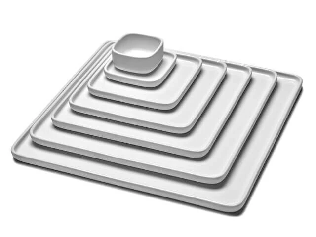 Serax HEII Marcel Wolterinck Bord Vierkant 20 X 20 Cm Porselein Wit 2 Serax HEII Marcel Wolterinck Bord Vierkant 20 X 20 Cm Porselein Wit - Afbeelding 2