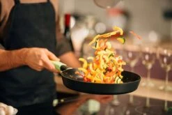 Gastrolux Squality Koekenpan Voor Inductie ø 28 Cm Aluminium Met Blauwe Greep -Keuken Grill Winkel koek 2