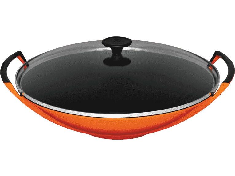 Le Creuset Wok Met Glazen Deksel 4,5 Liter ø 36 Cm Gietijzer Vulcanique 1 Le Creuset Wok Met Glazen Deksel 4,5 Liter ø 36 Cm Gietijzer Vulcanique