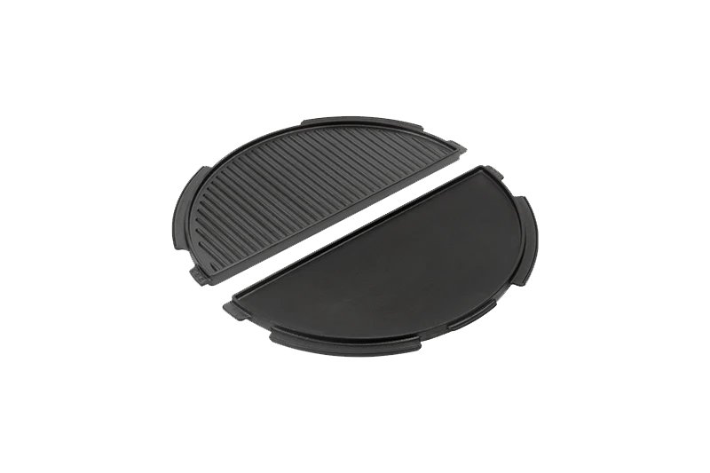 Big Green Egg EGGspander System Half Plancha Griddle Voor Extra Large Gietijzer 1 Big Green Egg EGGspander System Half Plancha Griddle Voor Extra Large Gietijzer